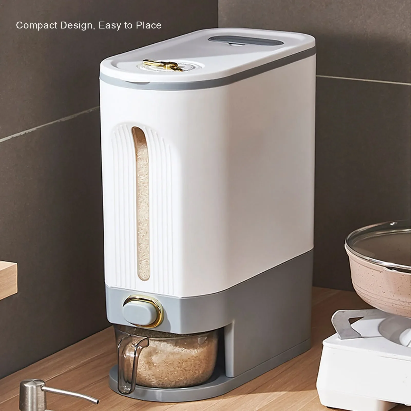 Kitchen Rice Dispenser Box Grain Food Storage Container Airtight Large Capacity For Home Kitchen Accessories
Kitchen Rice Dispenser Box Grain Food Storage Container Airtight Large Capacity For Home Kitchen Accessories