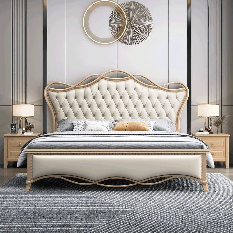 Storage Nordic Bed Headboard Nightstands Modern Luxury Bed Queen Multifunctional Letto Matrimoniale Home Furniture Accessories
Storage Nordic Bed Headboard Nightstands Modern Luxury Bed Queen Multifunctional Letto Matrimoniale Home Furniture Accessories