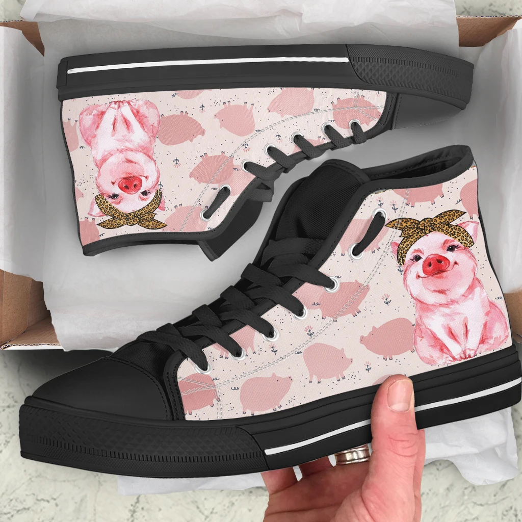 INSTANTARTS Lovely Pink Pig Design Women Men High Top Canvas Sneakers Lightweight Casual Teenager Flat Shoes Lace-up Walkings
INSTANTARTS Lovely Pink Pig Design Women Men High Top Canvas Sneakers Lightweight Casual Teenager Flat Shoes Lace-up Walkings