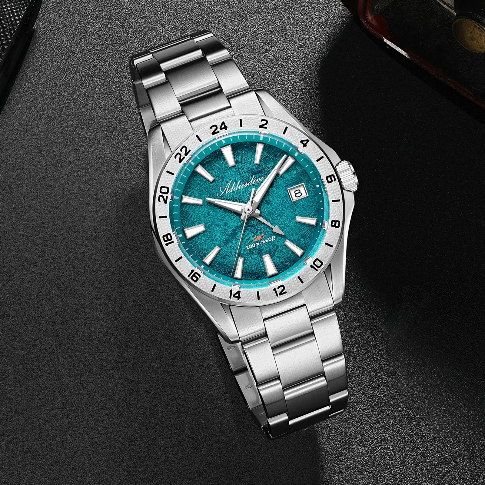 ADDIESDIVE Luxury Stainless Steel Quartz Watch Water Resistant 200M AD2548 Swiss Ronda GMT Watches Sapphire Crystal Male Clock
ADDIESDIVE Luxury Stainless Steel Quartz Watch Water Resistant 200M AD2548 Swiss Ronda GMT Watches Sapphire Crystal Male Clock