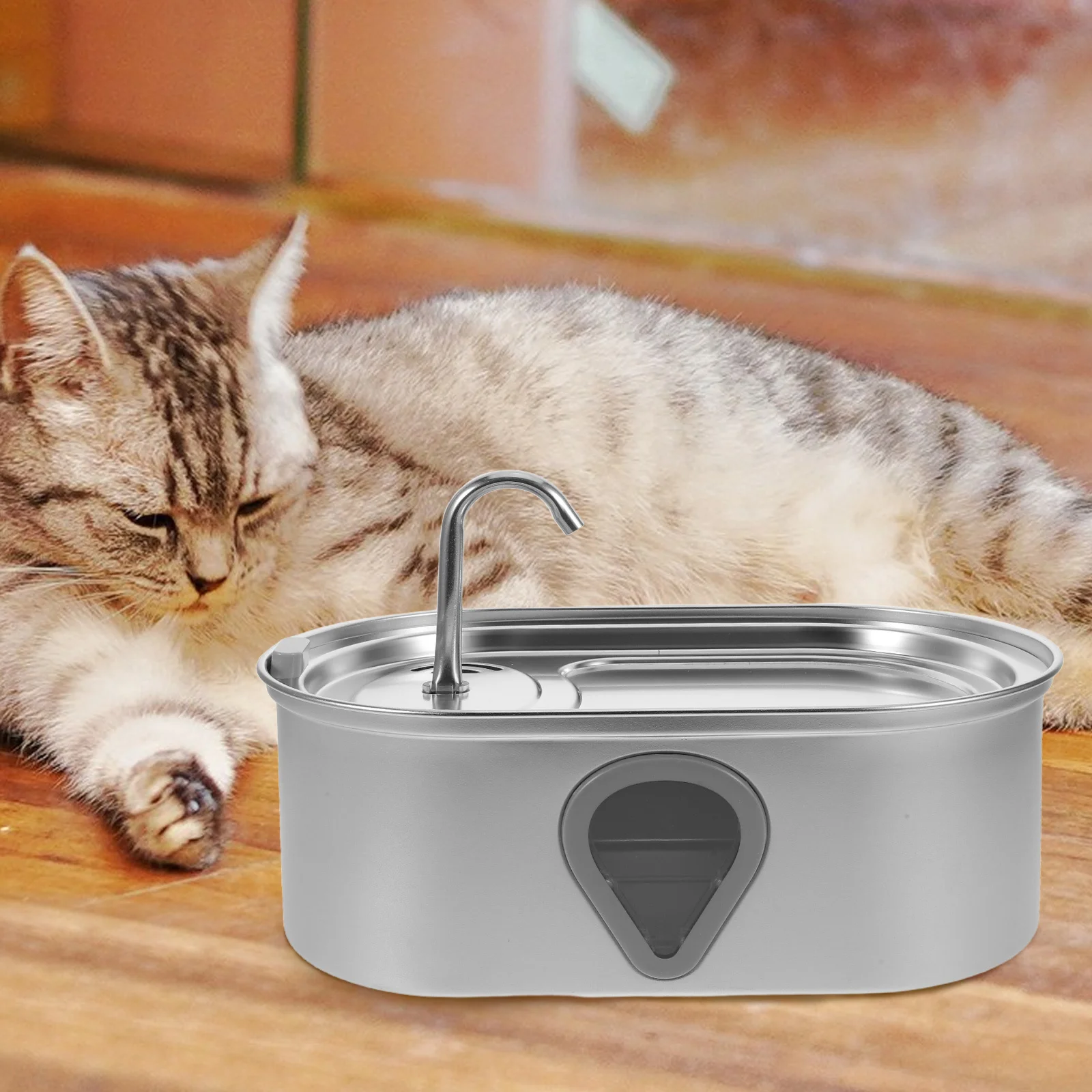 Cat Water Fountain Stainless Steel 3.5L Automatic Pet Drinking Fountain Quiet USB Water Dispenser for Cats Small Dogs Indoor
Cat Water Fountain Stainless Steel 3.5L Automatic Pet Drinking Fountain Quiet USB Water Dispenser for Cats Small Dogs Indoor