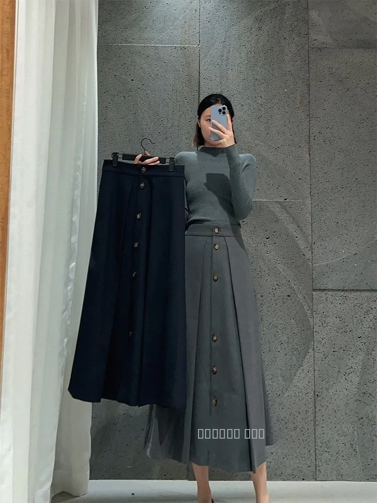 Ele High Waist Midi Skirt Color A-Line Silhouette Slimming Women's Faion Commute Sle Polyester Blend Skirt
Ele High Waist Midi Skirt Color A-Line Silhouette Slimming Women's Faion Commute Sle Polyester Blend Skirt