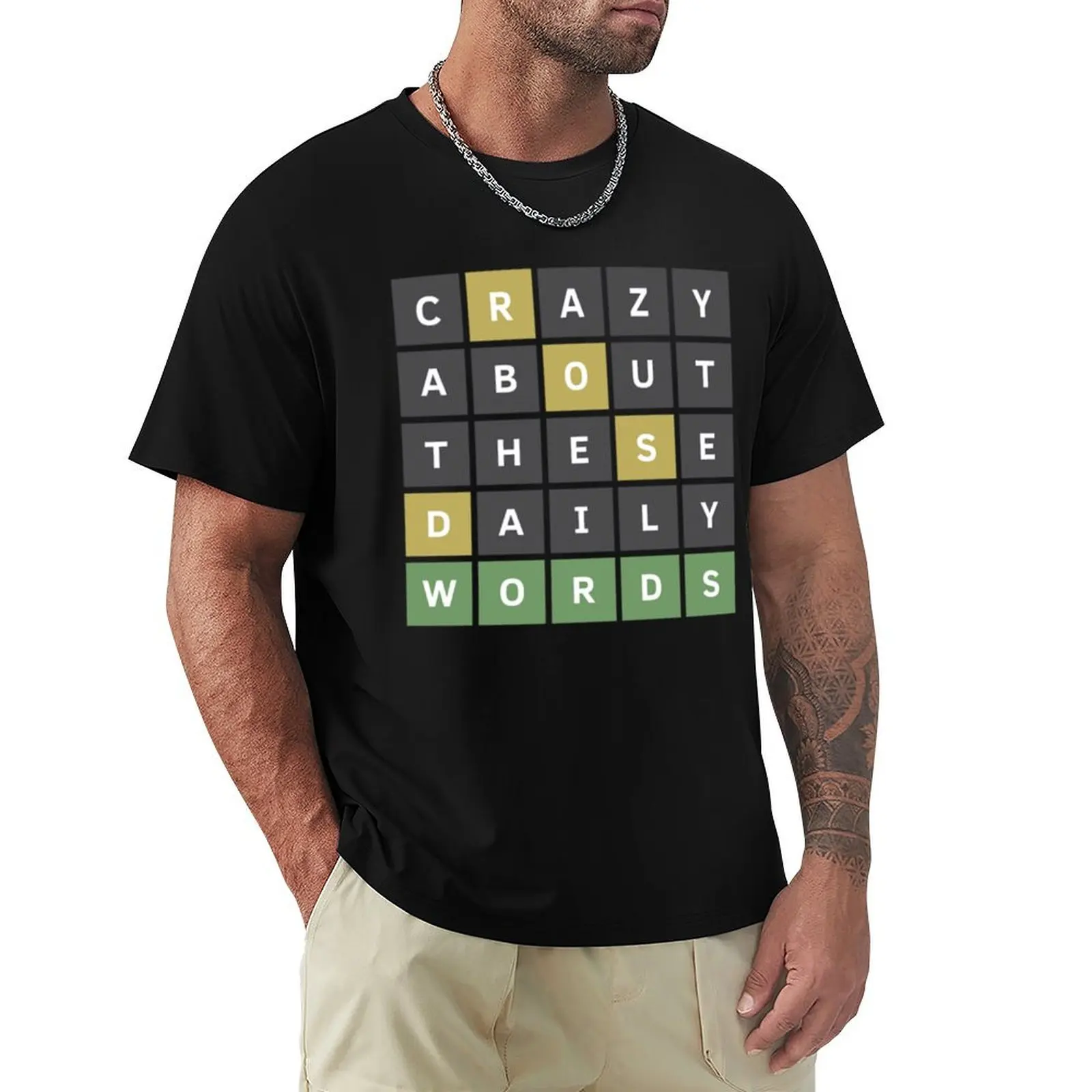Crazy About These Daily Words (Wordle Game) T-Shirt Soft Lightweight Cotton T-Shirt
Crazy About These Daily Words (Wordle Game) T-Shirt Soft Lightweight Cotton T-Shirt