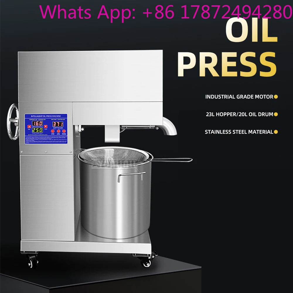 Commercial Oil Press Machine 20KG/H Efficient Oil Extraction Machine For Business Oliepers Machine
Commercial Oil Press Machine 20KG/H Efficient Oil Extraction Machine For Business Oliepers Machine
