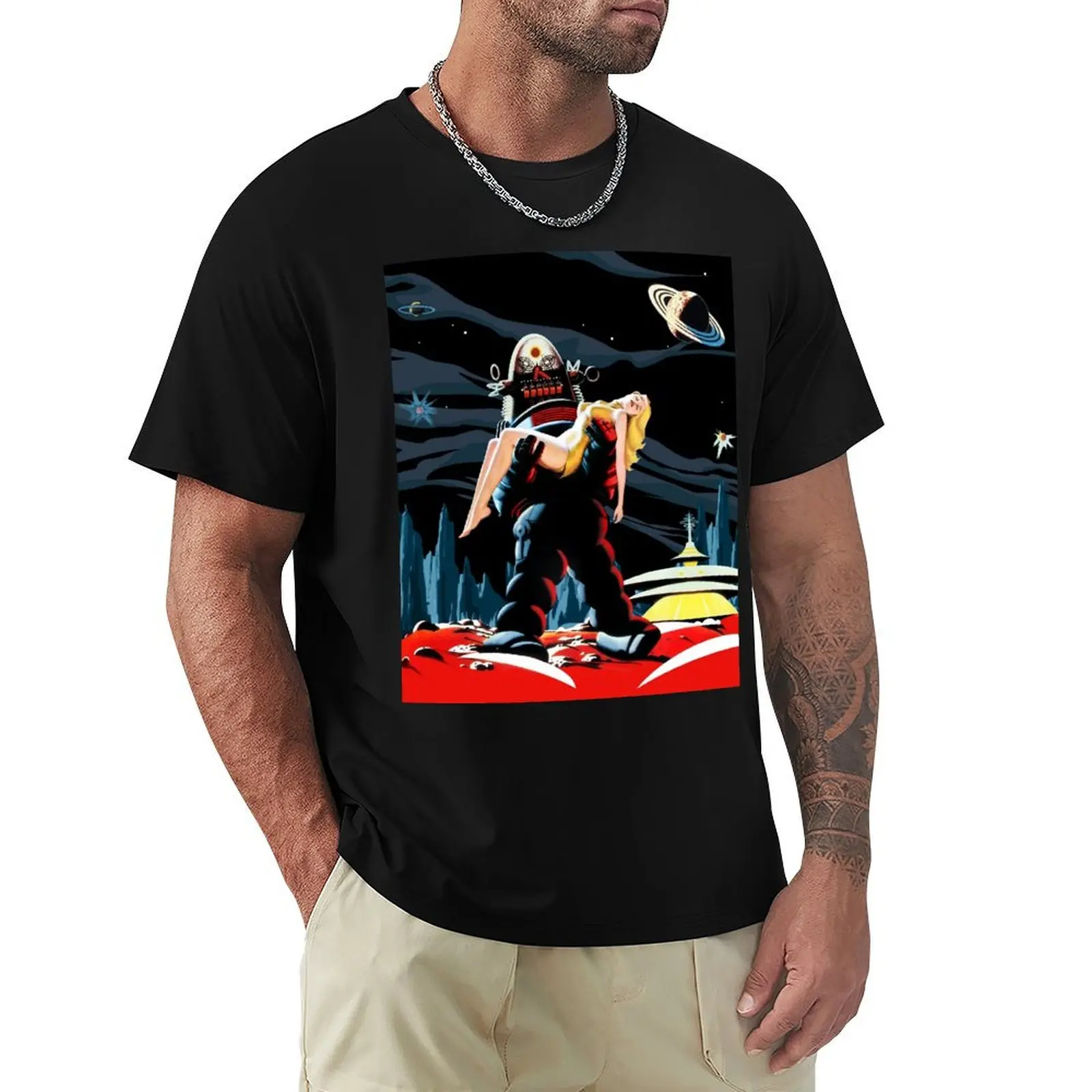 Forbidden Planet, new design poster T-Shirt boys animal print rapper graphic tees heavyweight t shirts for men
Forbidden Planet, new design poster T-Shirt boys animal print rapper graphic tees heavyweight t shirts for men