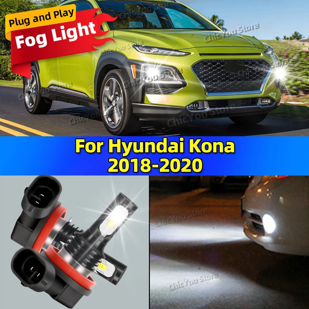 2Pcs 6000K Auto Fog Lights 20000LM CSP LED Car Fog Lamp Bulbs For Hyundai Kona 2018 2019 2020 Plug and Play in 5 Minutes
2Pcs 6000K Auto Fog Lights 20000LM CSP LED Car Fog Lamp Bulbs For Hyundai Kona 2018 2019 2020 Plug and Play in 5 Minutes