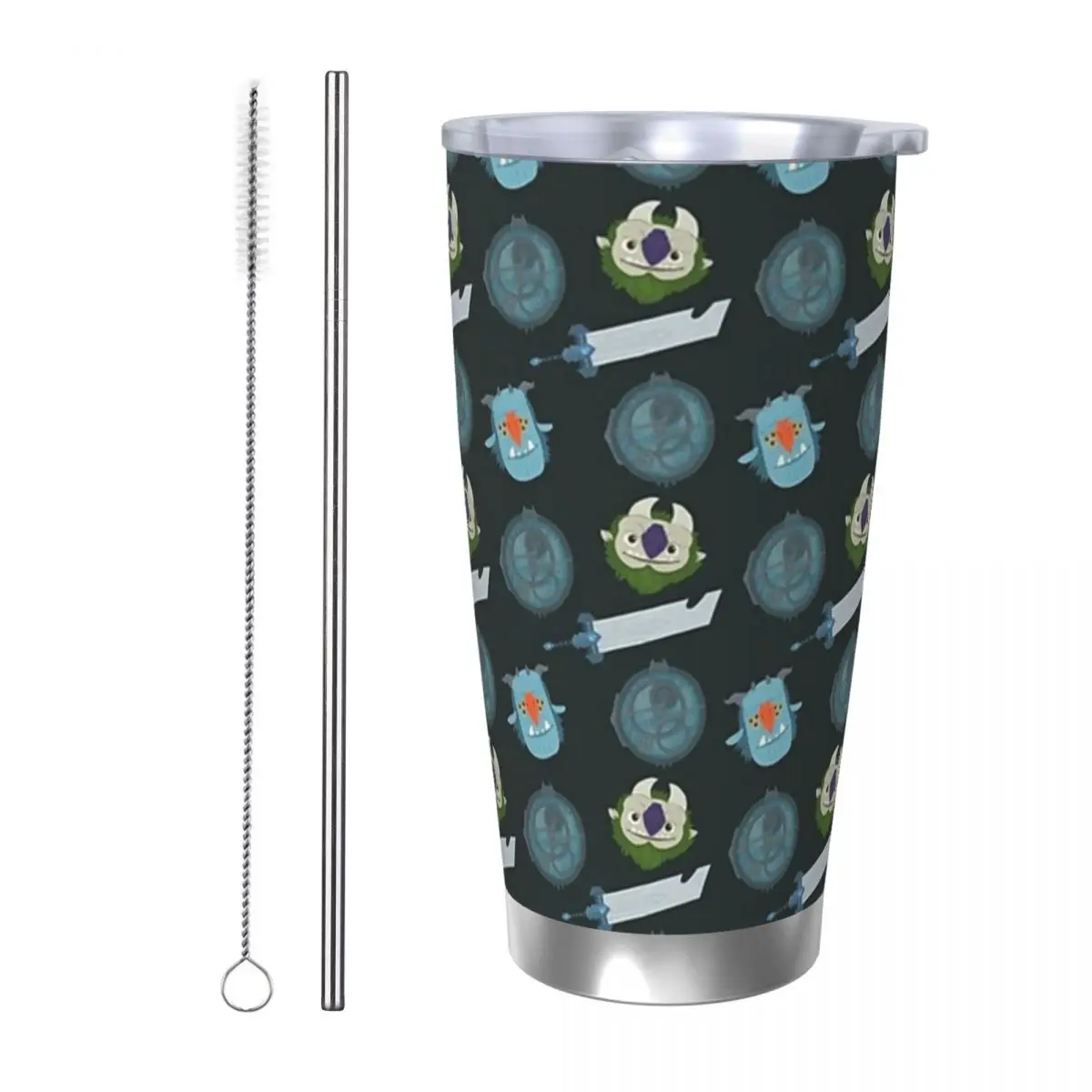 Trollhunters Repeating Pattern Stainless Steel Tumbler Vacuum Insulated Mugs Thermal Cold Bottle Straws With Lid 20oz
Trollhunters Repeating Pattern Stainless Steel Tumbler Vacuum Insulated Mugs Thermal Cold Bottle Straws With Lid 20oz