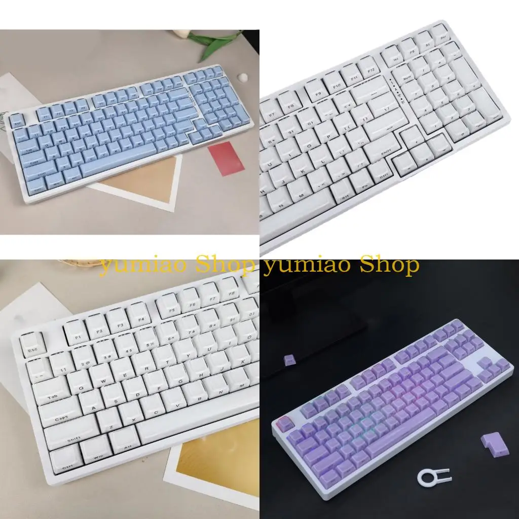 587B Crystal Jelly Inspired 113Key Keycap Set, OEM Height Keycap for Comfort Double Shot Injections for Most Keyboards
587B Crystal Jelly Inspired 113Key Keycap Set, OEM Height Keycap for Comfort Double Shot Injections for Most Keyboards