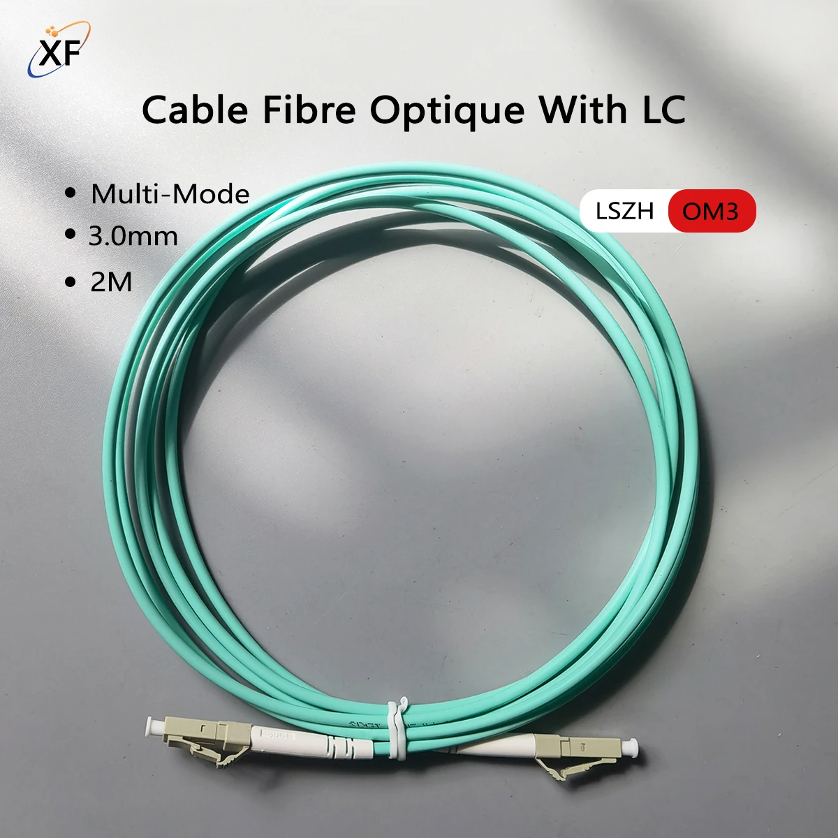 Cable Fibra Optica 2 Meters OM3 Multimode Fiber Patch Cable LC/UPC to LC/UPC - LSZH Jacket FTTH Fiber Optic Extension Cable
Cable Fibra Optica 2 Meters OM3 Multimode Fiber Patch Cable LC/UPC to LC/UPC - LSZH Jacket FTTH Fiber Optic Extension Cable