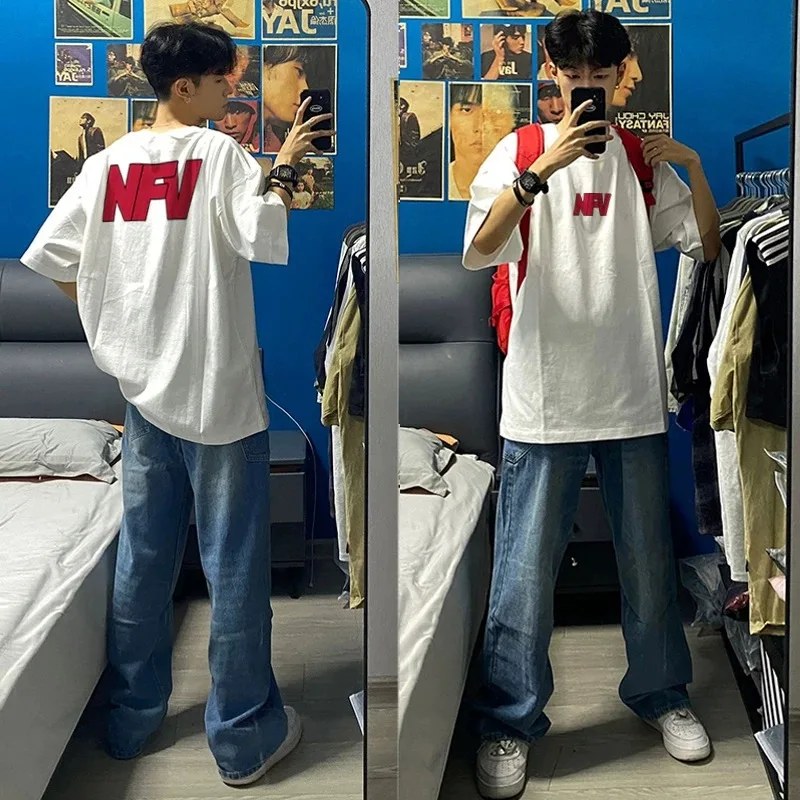 ins Personalized Letter Print T-shirt T-shirt Men's Summer 2025 New Casual 100%Cotton short sleeve T-shirt Y2k Top mens clothing
ins Personalized Letter Print T-shirt T-shirt Men's Summer 2025 New Casual 100%Cotton short sleeve T-shirt Y2k Top mens clothing