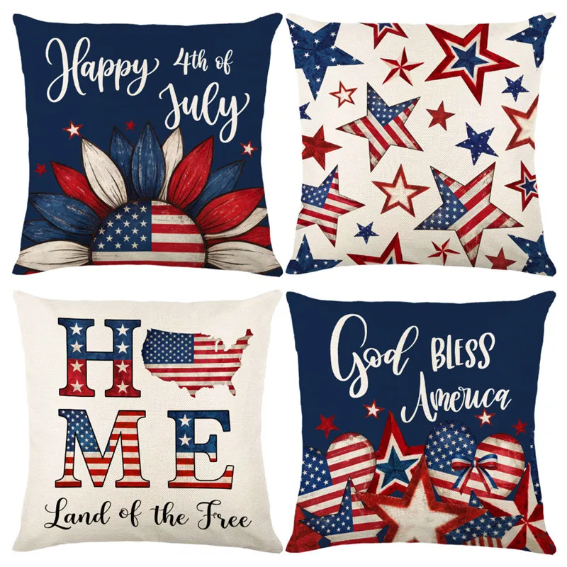 45x45cm American Independence Day Linen Pillowcase 250th Anniversary Celebration Pillow Cover Happy 4th of July Cushion Cover
45x45cm American Independence Day Linen Pillowcase 250th Anniversary Celebration Pillow Cover Happy 4th of July Cushion Cover