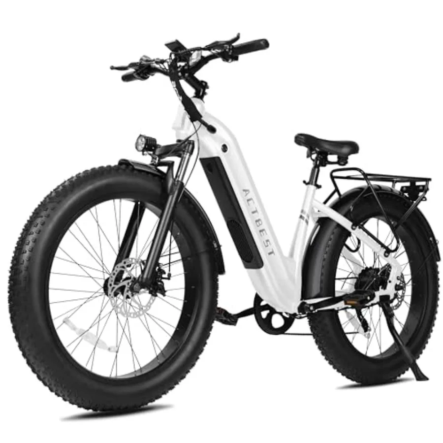 Adult electric mountain bike with fat tires for off-road use, aluminum alloy frame, black color, 1500W peak power and 60-mile r
Adult electric mountain bike with fat tires for off-road use, aluminum alloy frame, black color, 1500W peak power and 60-mile r