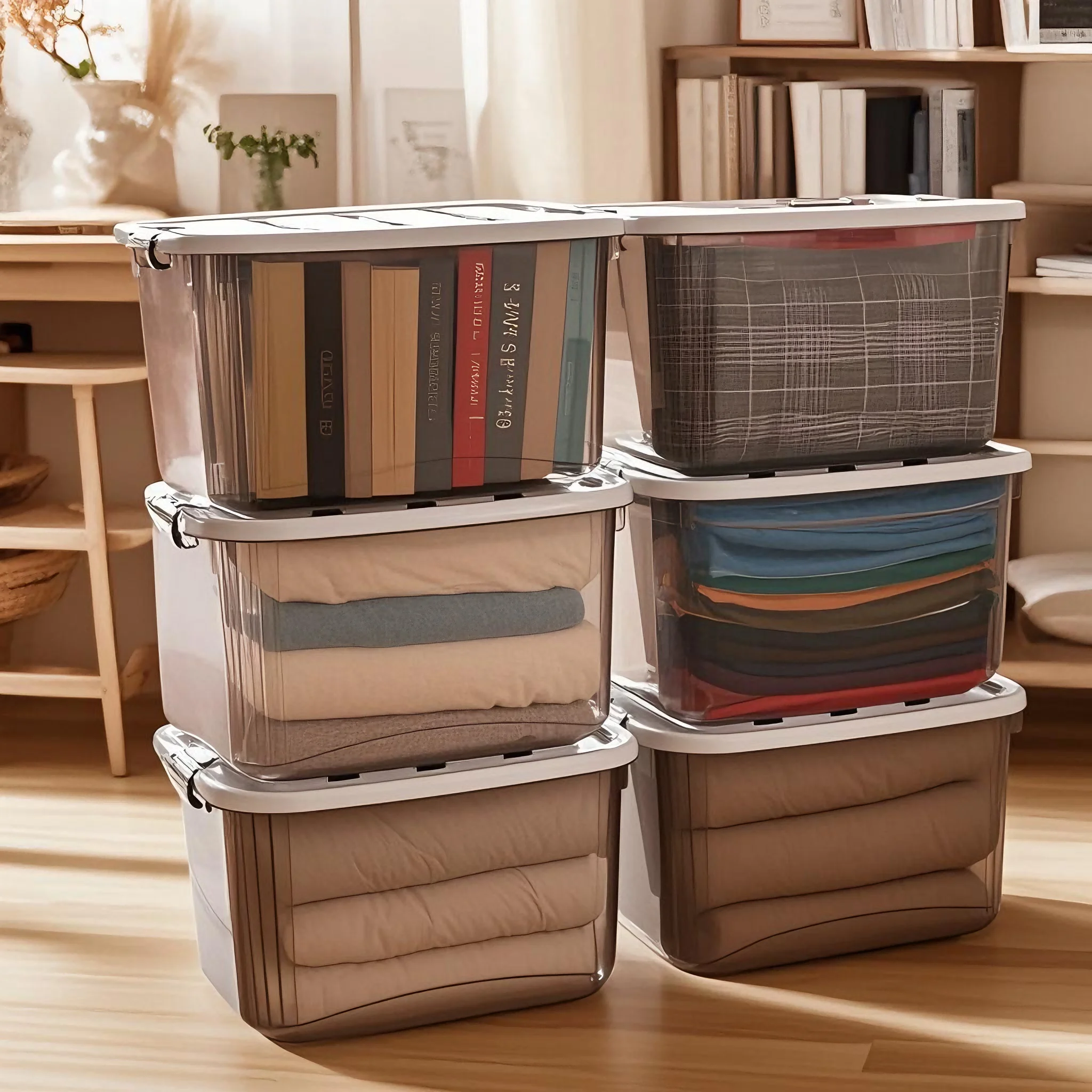 Large capacity storage box with lid, household cloakroom storage box, clothes, quilt storage box, wardrobe storage box
Large capacity storage box with lid, household cloakroom storage box, clothes, quilt storage box, wardrobe storage box