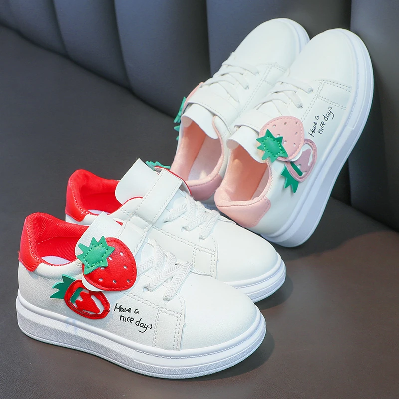 Cute Strawberry Pattern Casual Girls Sneakers 2024 Soft Bottom Breathable White Baby Sneaker School Children Shoes Flat
Cute Strawberry Pattern Casual Girls Sneakers 2024 Soft Bottom Breathable White Baby Sneaker School Children Shoes Flat