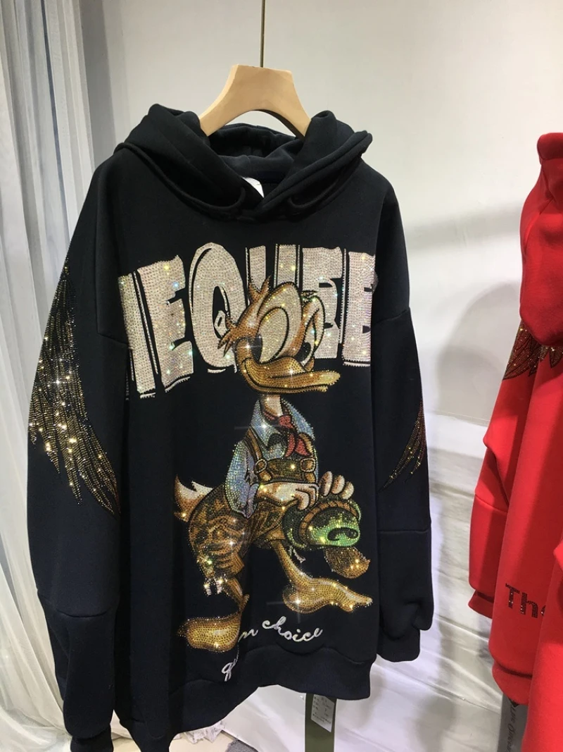 Donald Du Rhinestone Hoodie Sweatirt ex 50KG Spring Autumn Home Comfortable Clothing Men's Women's Spwear
Donald Du Rhinestone Hoodie Sweatirt ex 50KG Spring Autumn Home Comfortable Clothing Men's Women's Spwear