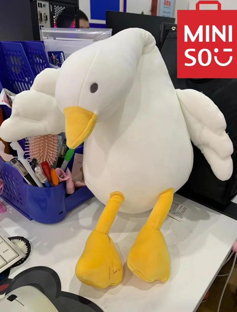 Подушка Miniso, плюшевая кукла, большая белая гусиная детская игрушка, пушистое украшение, милый периферический подарок на день рождения для мальчиков и девочек
Подушка Miniso, плюшевая кукла, большая белая гусиная детская игрушка, пушистое украшение, милый периферический подарок на день рождения для мальчиков и девочек