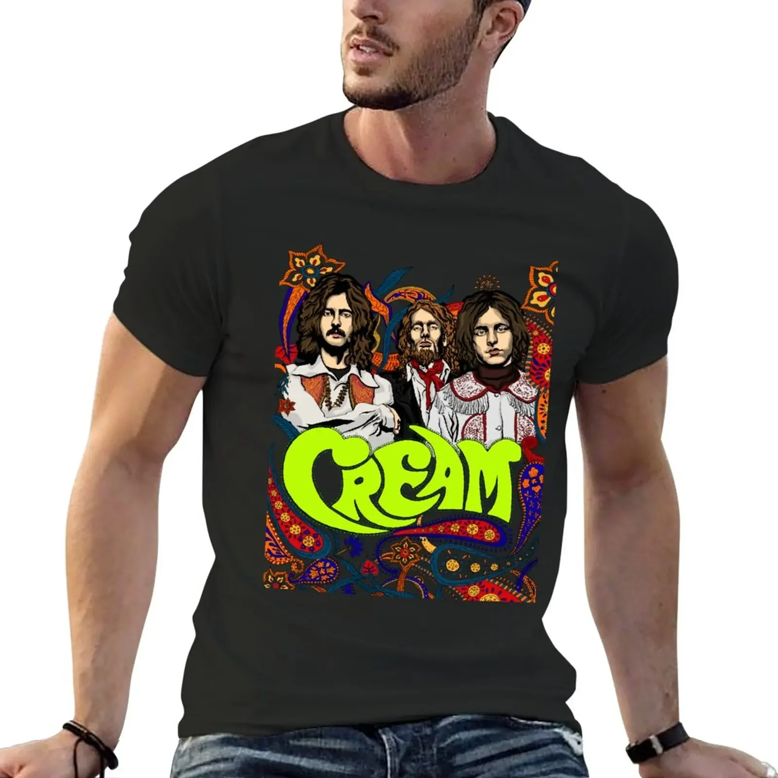 New Cream Band, no background T-Shirt tees black t shirts T-shirt for a boy Men's cotton t-shirt
New Cream Band, no background T-Shirt tees black t shirts T-shirt for a boy Men's cotton t-shirt