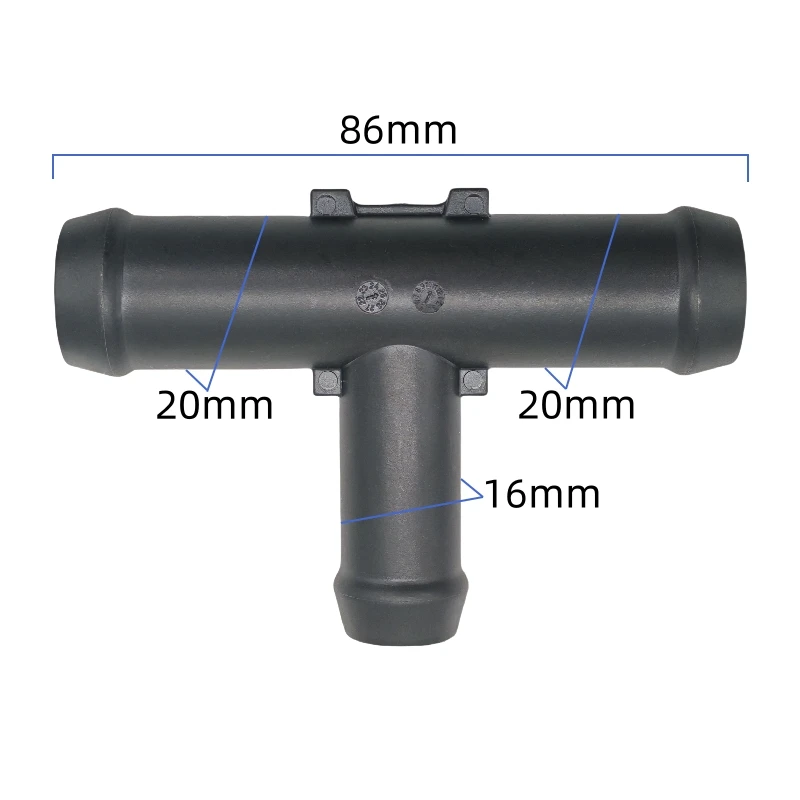 20mm variable diameter three-way 16mm adapter fuel pipe quick tee connector suitable for fuel air and water 2pcs a lot
20mm variable diameter three-way 16mm adapter fuel pipe quick tee connector suitable for fuel air and water 2pcs a lot