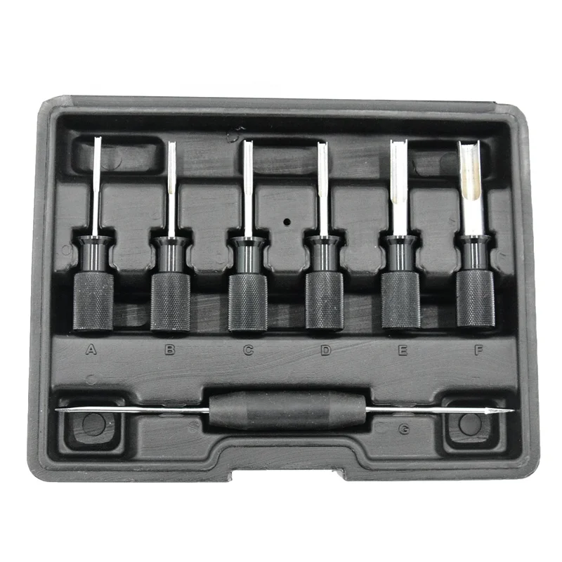 7 шт., инструмент для удаления клемм Deutsch, инструменты для ремонта автомобильной проводки, набор автомобильных электрических инструментов
7 шт., инструмент для удаления клемм Deutsch, инструменты для ремонта автомобильной проводки, набор автомобильных электрических инструментов