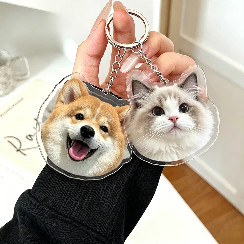 Cute Wholesale Custom Photo Logo Keychain Acrylic Personalized Dog Cat Pet Photo Tag Print Holographic Keyring Souvenir Gift
Cute Wholesale Custom Photo Logo Keychain Acrylic Personalized Dog Cat Pet Photo Tag Print Holographic Keyring Souvenir Gift