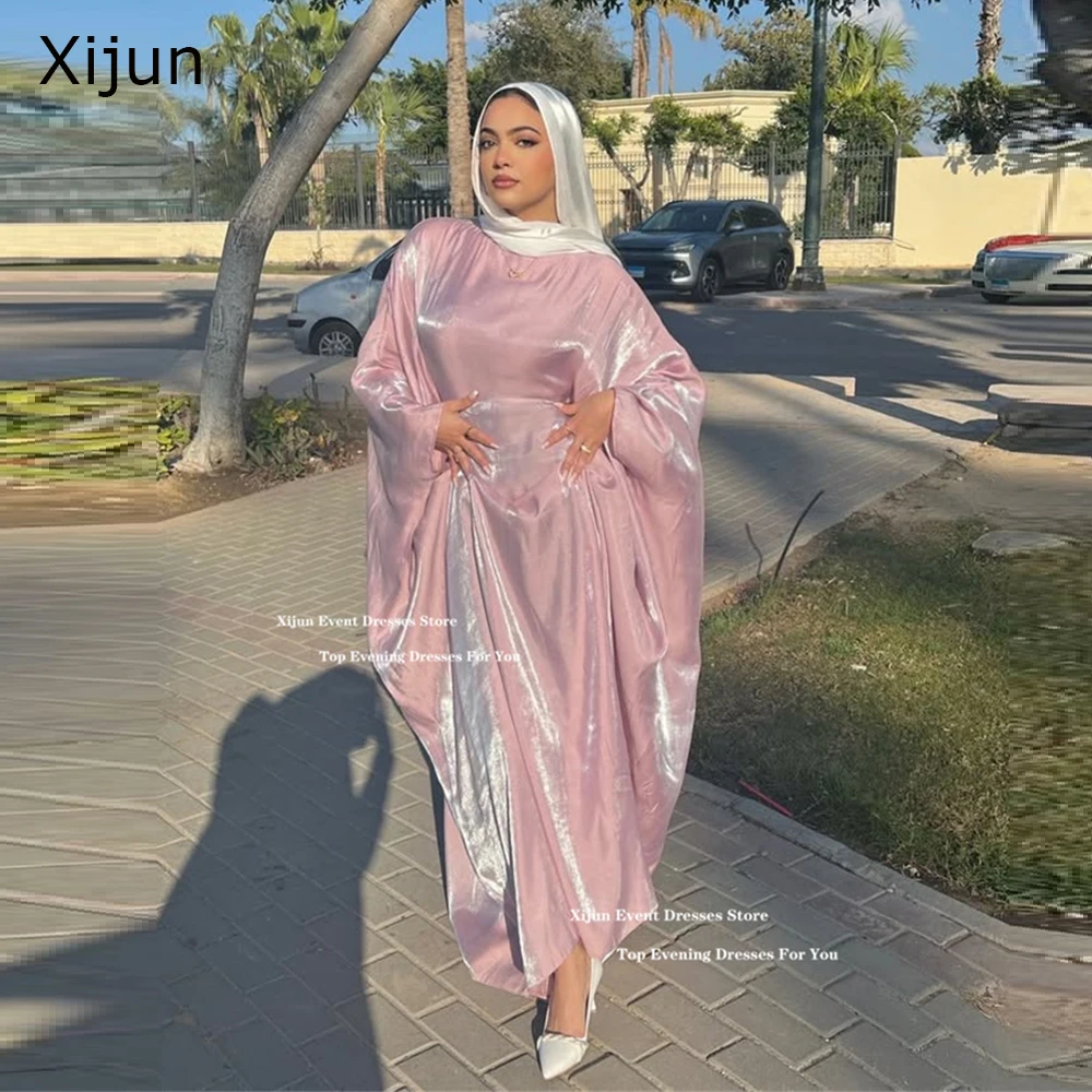 Xijun Pink Modest Long Evening Dresses Dolman Sleeves Saudi Arabric Formal Prom Dresses Ankle Length Prom Gowns 2025 Customized
Xijun Pink Modest Long Evening Dresses Dolman Sleeves Saudi Arabric Formal Prom Dresses Ankle Length Prom Gowns 2025 Customized