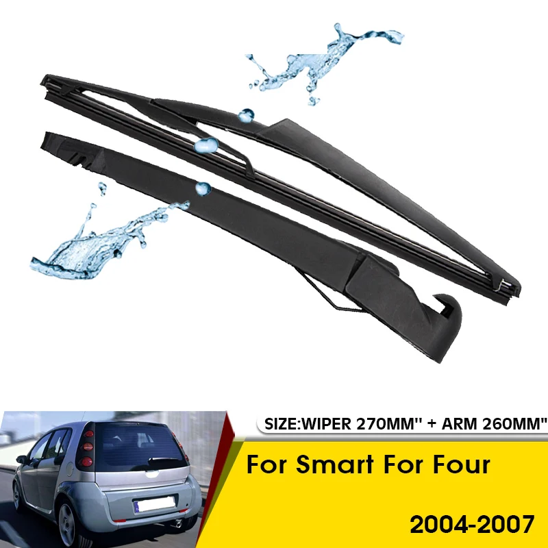 Car Wiper Blade For Smart For Four 2004-2007 Rear Back Windshield Windscreen Rear Wiper 270mm+Arm 260mm Car Accessories
Car Wiper Blade For Smart For Four 2004-2007 Rear Back Windshield Windscreen Rear Wiper 270mm+Arm 260mm Car Accessories