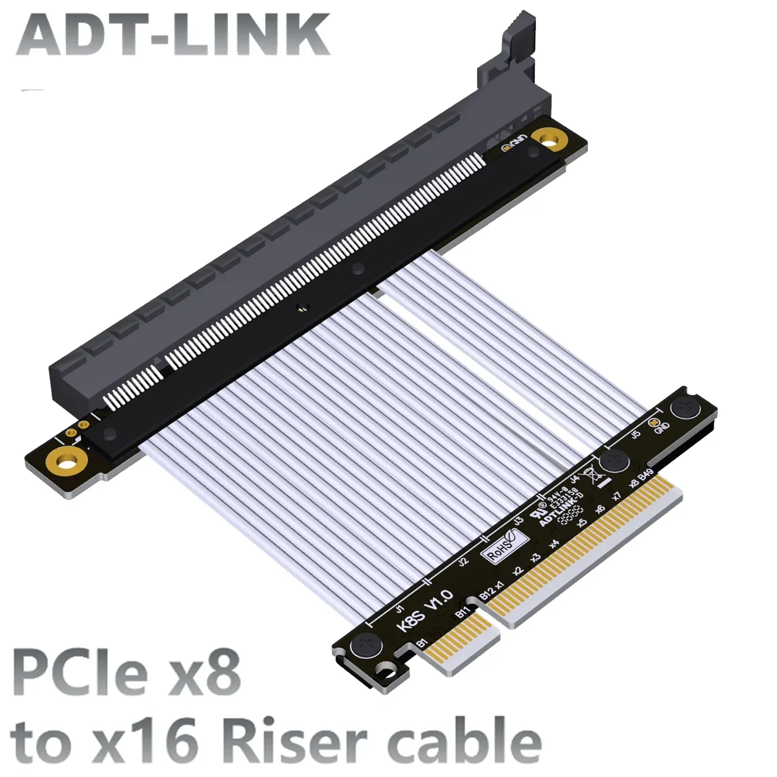 ADT-Link 2024 Универсальный PCIE 4,0 8x до 16x Райзер-кабель PCI Expresss x8 до x16 внешний удлинитель для графической карты AMD NVIDIA Gpu
ADT-Link 2024 Универсальный PCIE 4,0 8x до 16x Райзер-кабель PCI Expresss x8 до x16 внешний удлинитель для графической карты AMD NVIDIA Gpu