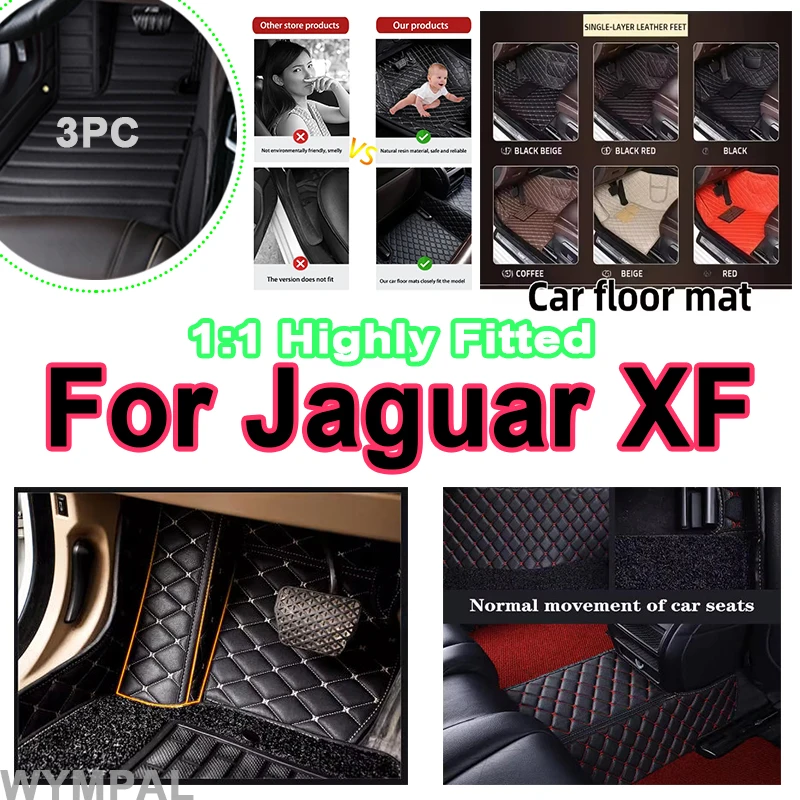 Luxury Leather Car Floor Mats For Jaguar XF X260 2016~2022 Carpet Rugs Durable Mat Auto Interior Parts carpets Anti Dirty Pads
Luxury Leather Car Floor Mats For Jaguar XF X260 2016~2022 Carpet Rugs Durable Mat Auto Interior Parts carpets Anti Dirty Pads