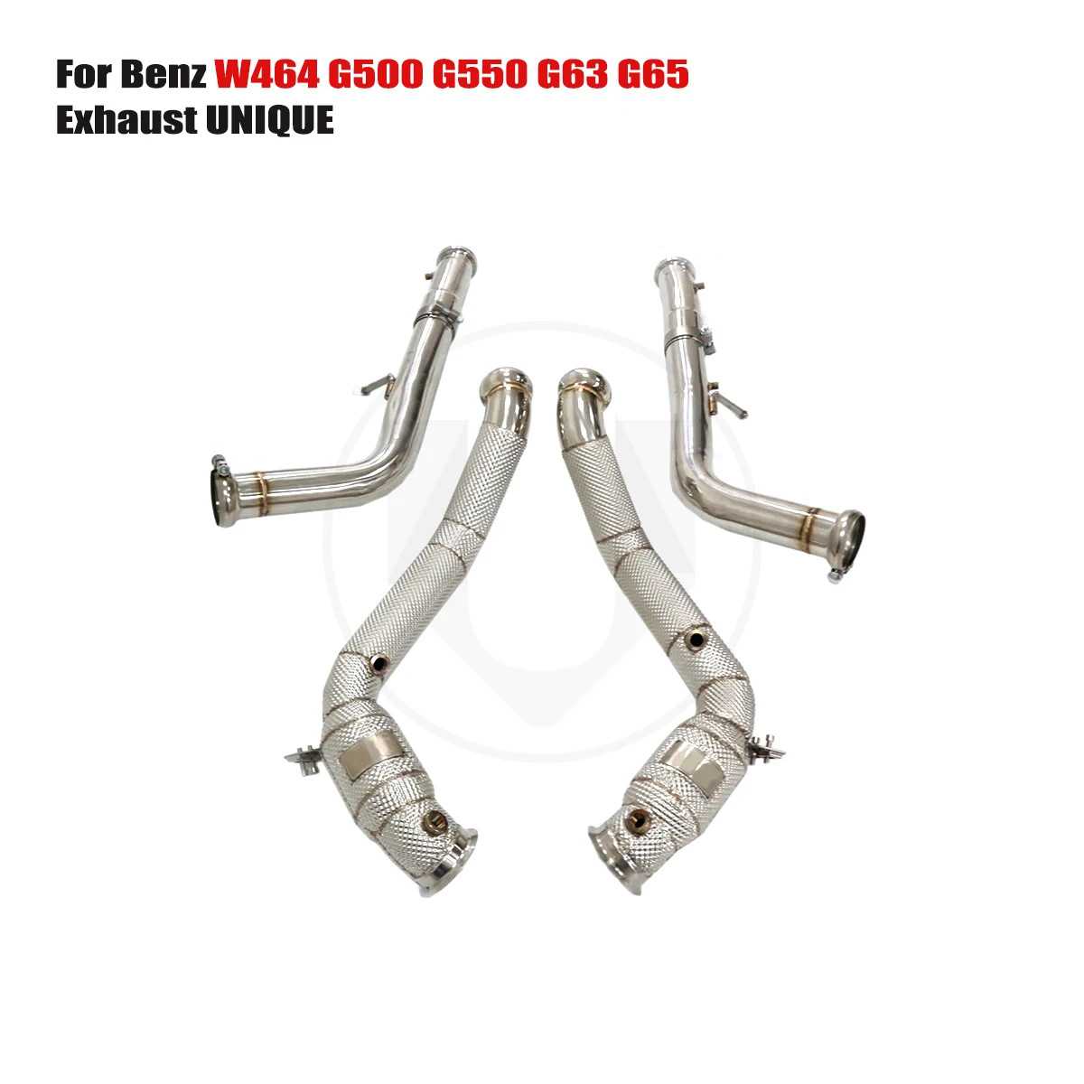 UNIQUE For Benz G500 G550 G63 G65 W464 Performance ss304 straight-through exhaust downpipe exhaust pipe with insulator
UNIQUE For Benz G500 G550 G63 G65 W464 Performance ss304 straight-through exhaust downpipe exhaust pipe with insulator