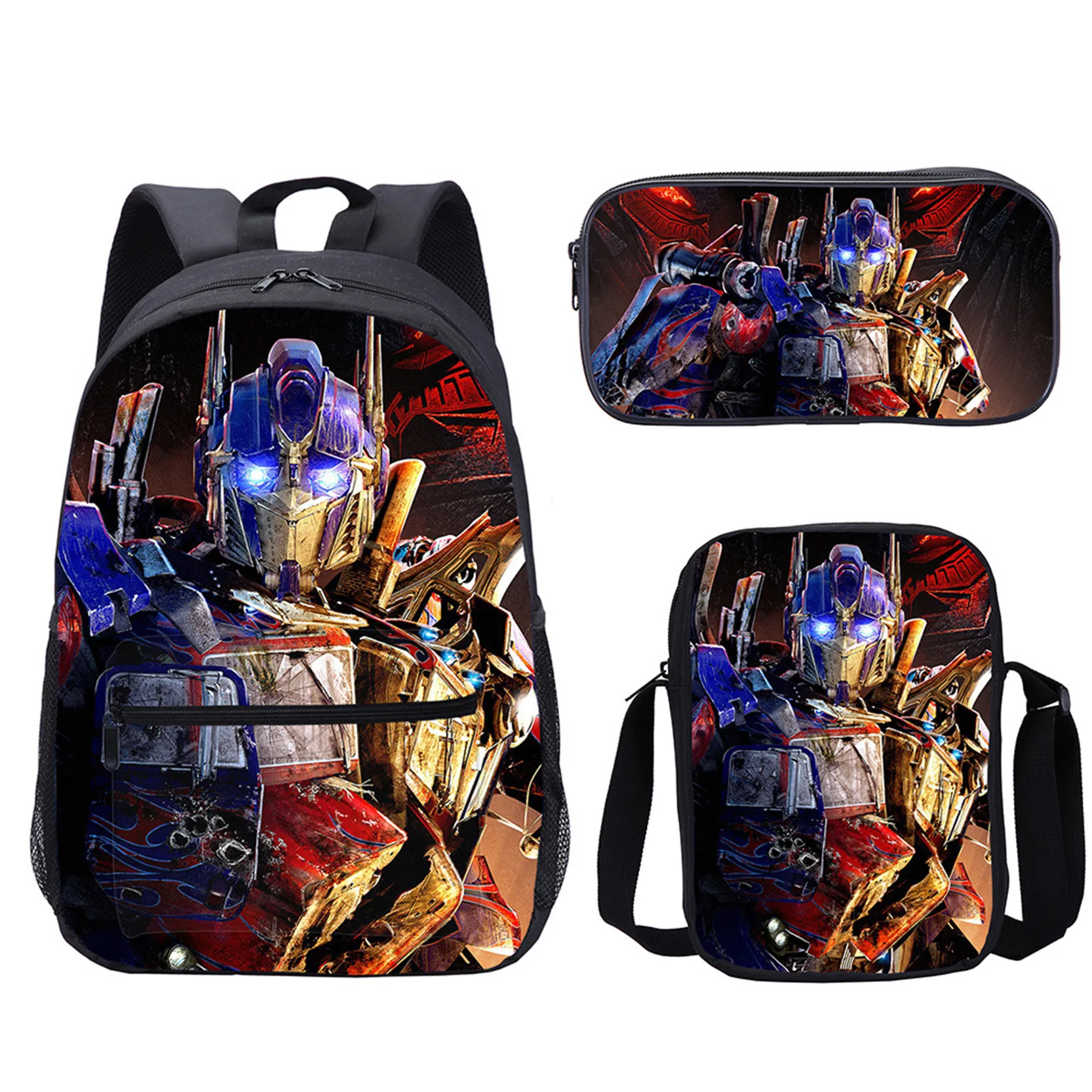 Kid Children Multifunction Daypack Trans-formers Backpack+Shouler Bag+Pencil Case 3Pcs Set,Student Bookbag with Front Pocket
Kid Children Multifunction Daypack Trans-formers Backpack+Shouler Bag+Pencil Case 3Pcs Set,Student Bookbag with Front Pocket