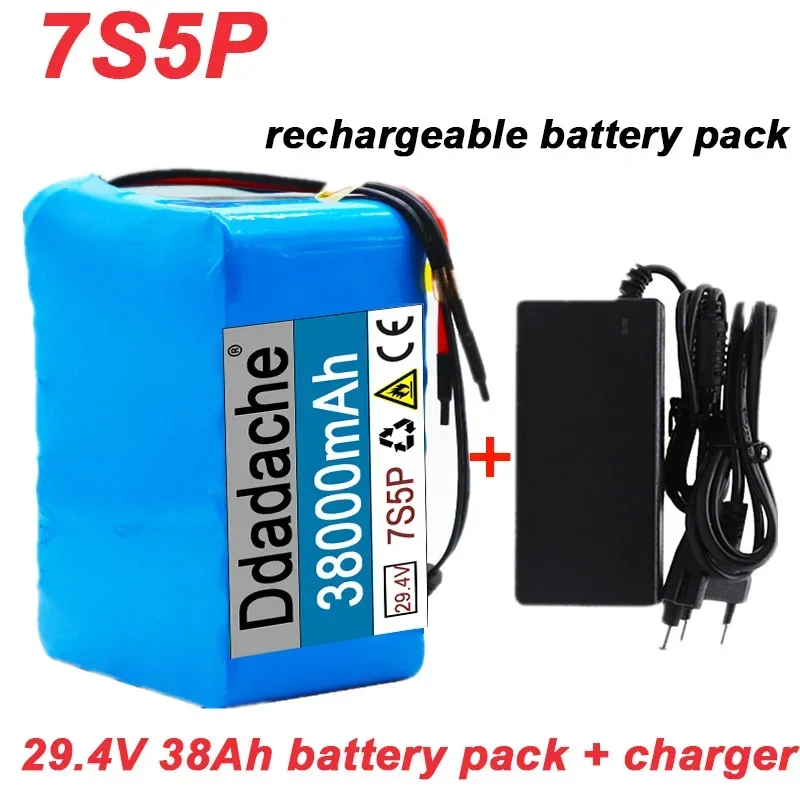 High Quality 7S5P 24V 38Ah Battery 250W 29.4V 38000Ah2A Charger for Wheelchair Electric Bicycle Lithium-ion Batteries
High Quality 7S5P 24V 38Ah Battery 250W 29.4V 38000Ah2A Charger for Wheelchair Electric Bicycle Lithium-ion Batteries