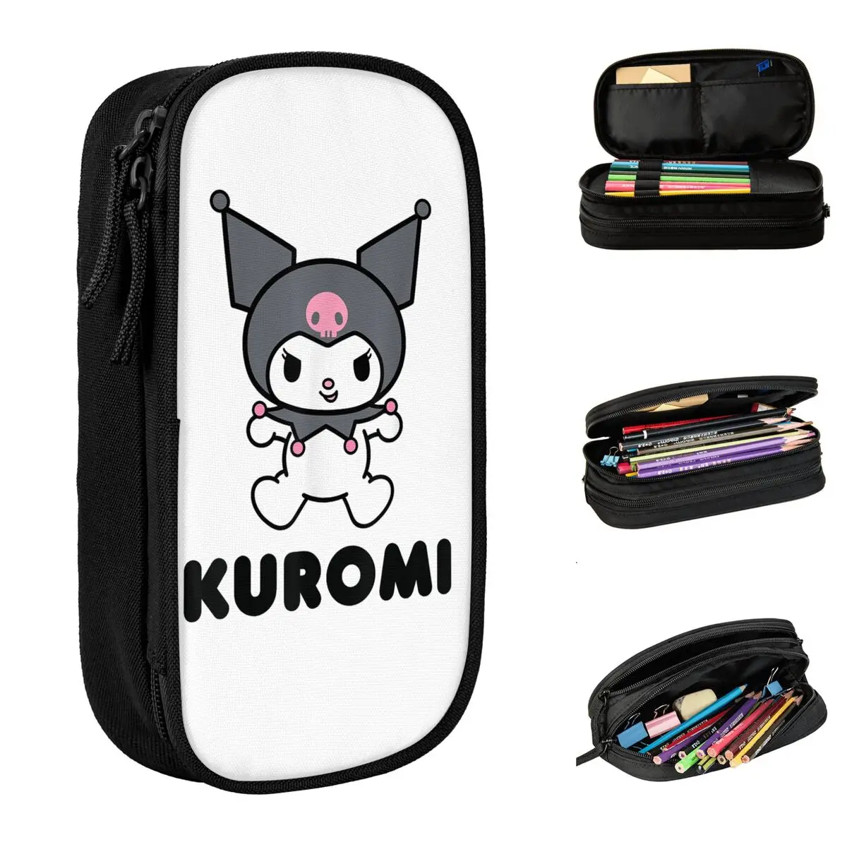 Модный карандаш с рисунком Kuromi, ранцы для девочек и мальчиков, Большой Вместительный пенал, школьные принадлежности, ранцы
Модный карандаш с рисунком Kuromi, ранцы для девочек и мальчиков, Большой Вместительный пенал, школьные принадлежности, ранцы