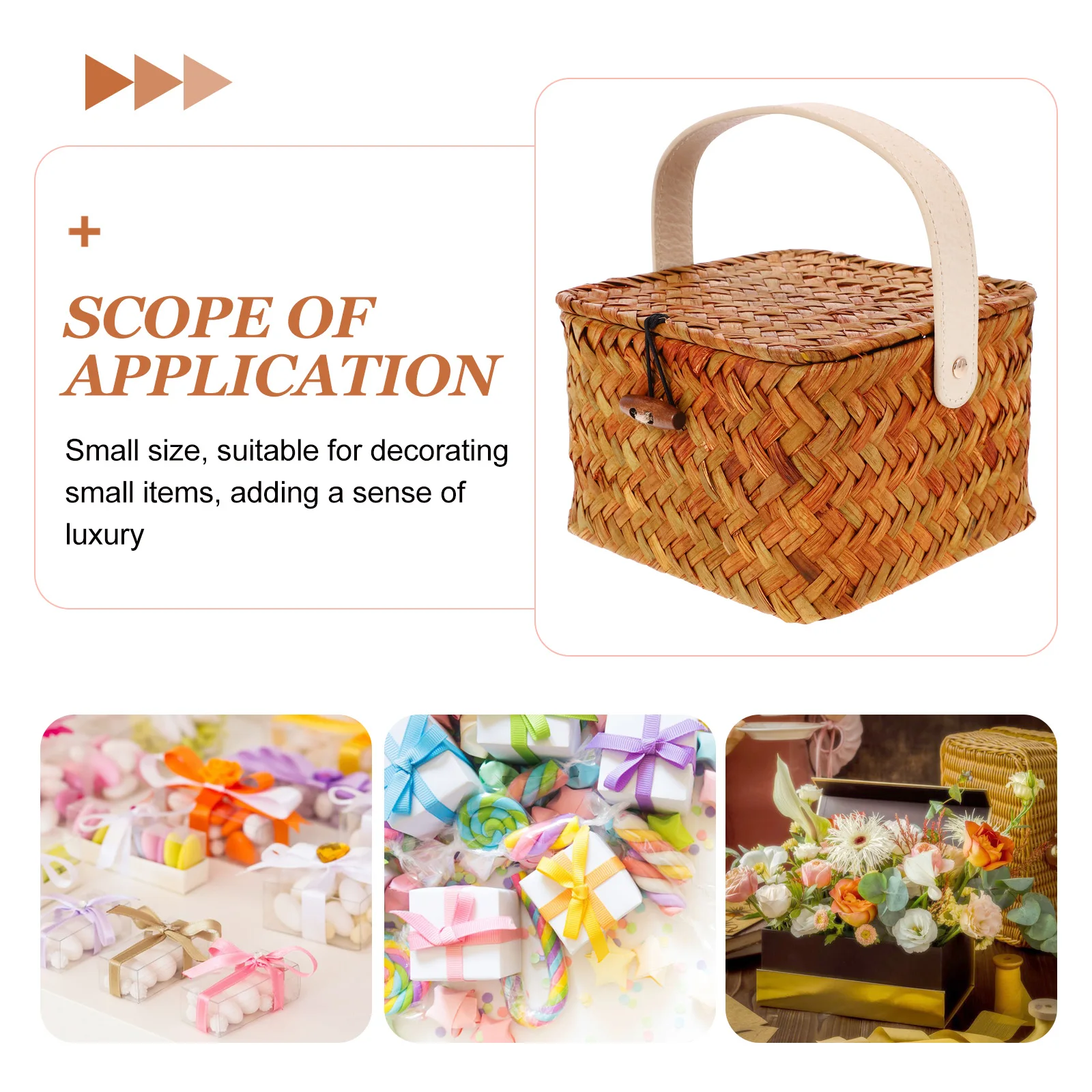 Rattan Gift Box Woven Storage Basket with Lid Home Baskets for Snacks Cosmetics Household Sundries Container Handled
Rattan Gift Box Woven Storage Basket with Lid Home Baskets for Snacks Cosmetics Household Sundries Container Handled