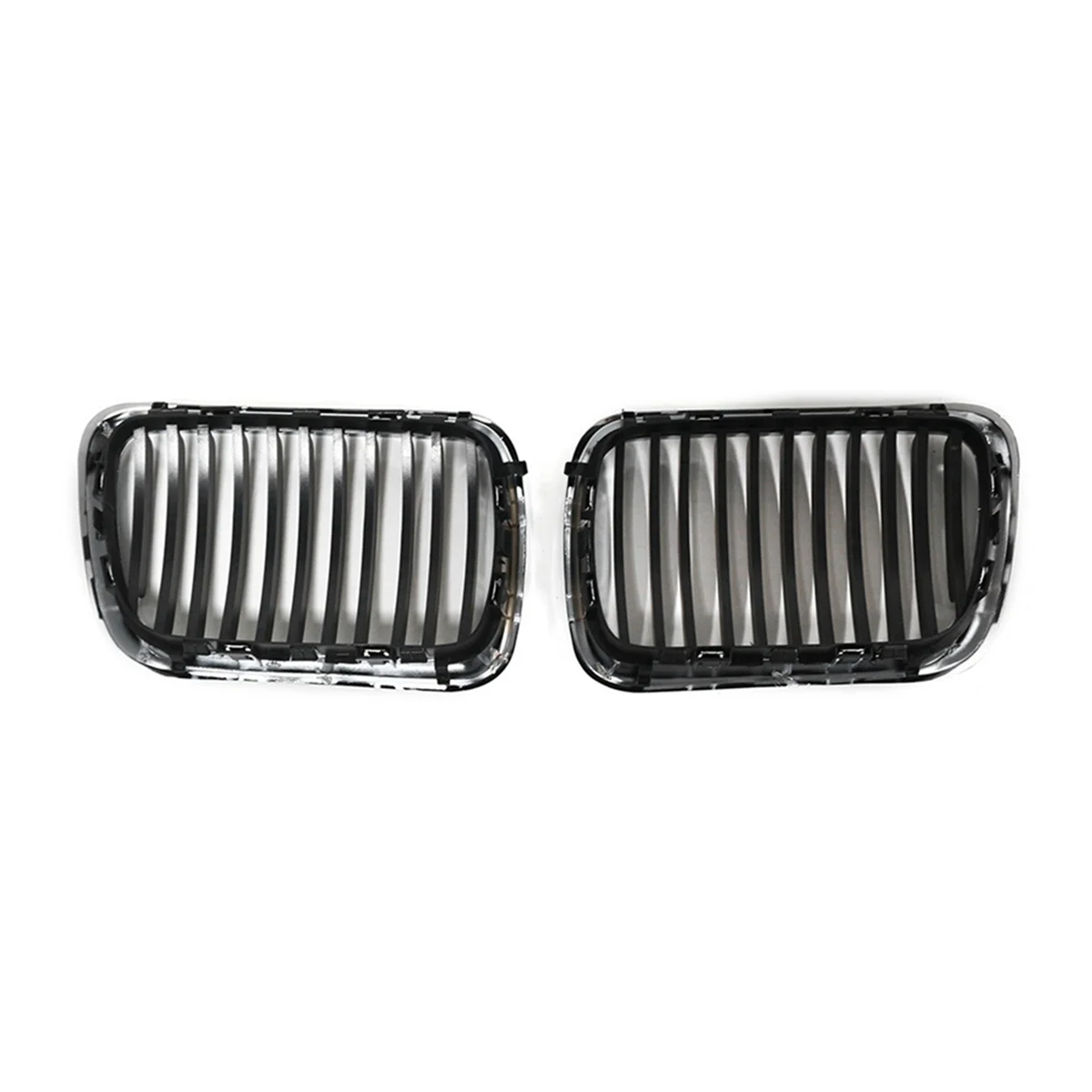 Car Chrome+Matte Black Front Kidney Grilles for BMW E36 3 Series 328i 1997-1999 51138195151, 51138195152 -L94A
Car Chrome+Matte Black Front Kidney Grilles for BMW E36 3 Series 328i 1997-1999 51138195151, 51138195152 -L94A