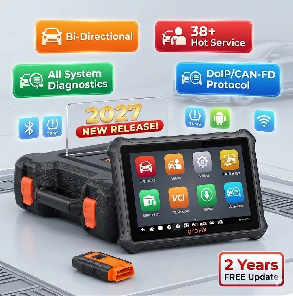 OTOFIX D1 Lite: 2026 Bi-Directional Scanner, CANFD/DoIP, 38+ Services, All System Diagnose, 2-Yr Free Updates. Pro Bluetooth.
OTOFIX D1 Lite: 2026 Bi-Directional Scanner, CANFD/DoIP, 38+ Services, All System Diagnose, 2-Yr Free Updates. Pro Bluetooth.