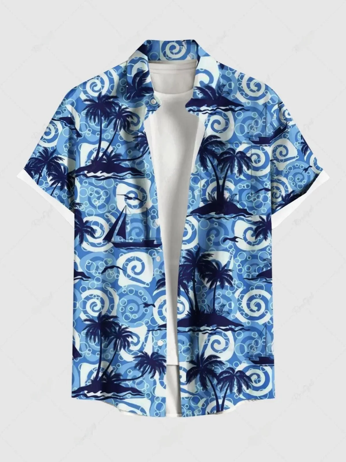 Versatile Printed Men's Button up Cardigan Fashionable Urban Style Short Sleeve Polyester Shirt Youth Casual Wear All Seasons
Versatile Printed Men's Button up Cardigan Fashionable Urban Style Short Sleeve Polyester Shirt Youth Casual Wear All Seasons