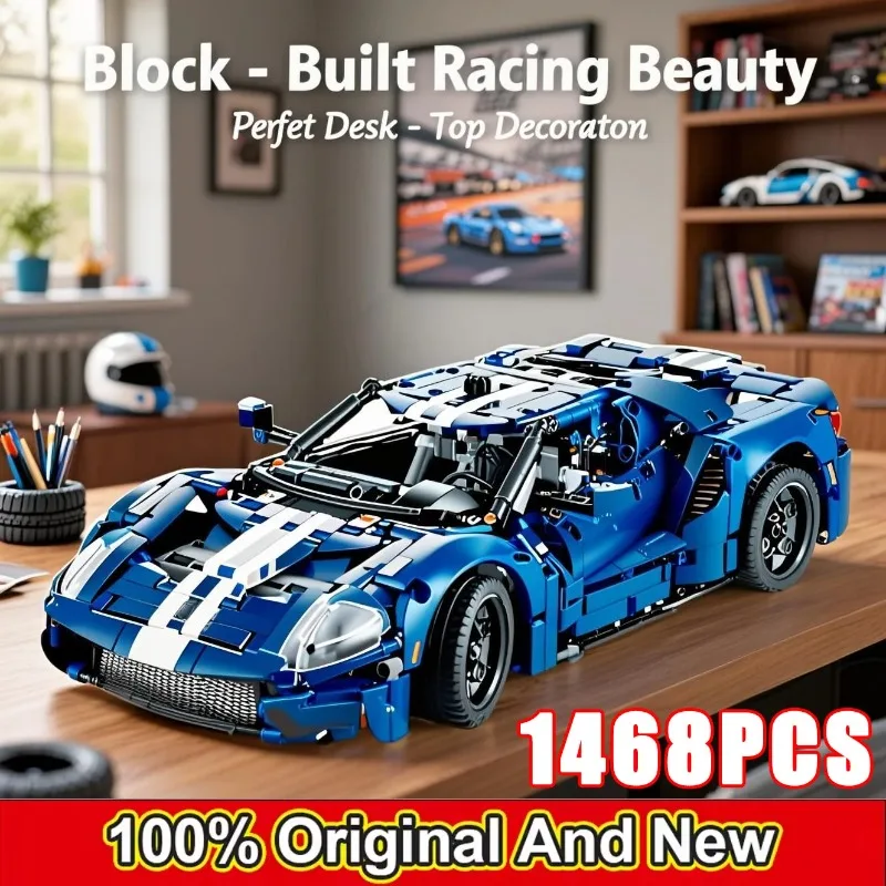 Technical 1468Pcs 2022 Blue GT MOC Racing Cars Build 42154 Collectible Sets Sport Car Authentically Detailed Model Decor
Technical 1468Pcs 2022 Blue GT MOC Racing Cars Build 42154 Collectible Sets Sport Car Authentically Detailed Model Decor