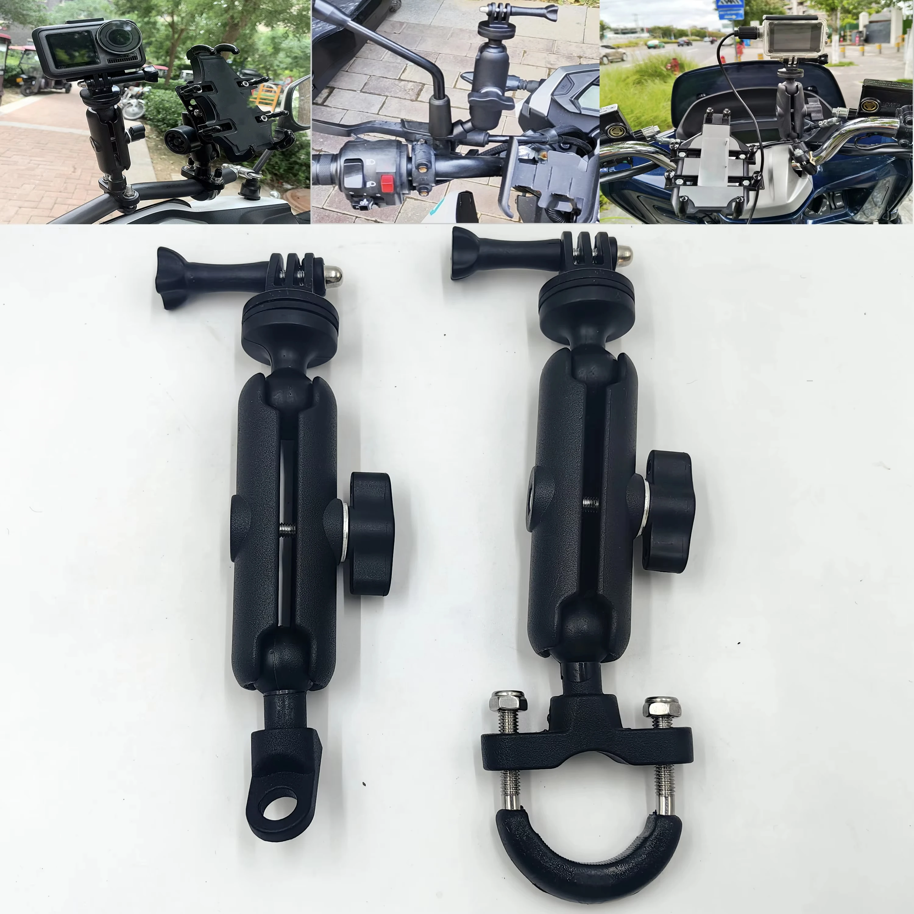 Motorcycle Bicycle Holder For GoPro 12 11 10 9 8 Handlebar Mirror Mount Bracket For Insta360 X3 X4 DJI Action Camera Accessories
Motorcycle Bicycle Holder For GoPro 12 11 10 9 8 Handlebar Mirror Mount Bracket For Insta360 X3 X4 DJI Action Camera Accessories
