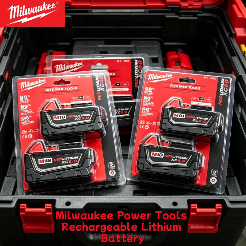 Milwaukee M18 Original 18V Rechargeable Li-ion Battery 18V 5.0Ah 6.0Ah Long Cycle Life Replacement for M18B5 M18B6 Power Tools
Milwaukee M18 Original 18V Rechargeable Li-ion Battery 18V 5.0Ah 6.0Ah Long Cycle Life Replacement for M18B5 M18B6 Power Tools
