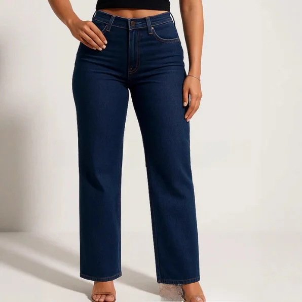Slim Fit Denim Jeans Women's Fashionable Retro Large Size Baggy Jeans Long Pants mid Stretch Natural Waist Blue Denim Fabric
Slim Fit Denim Jeans Women's Fashionable Retro Large Size Baggy Jeans Long Pants mid Stretch Natural Waist Blue Denim Fabric