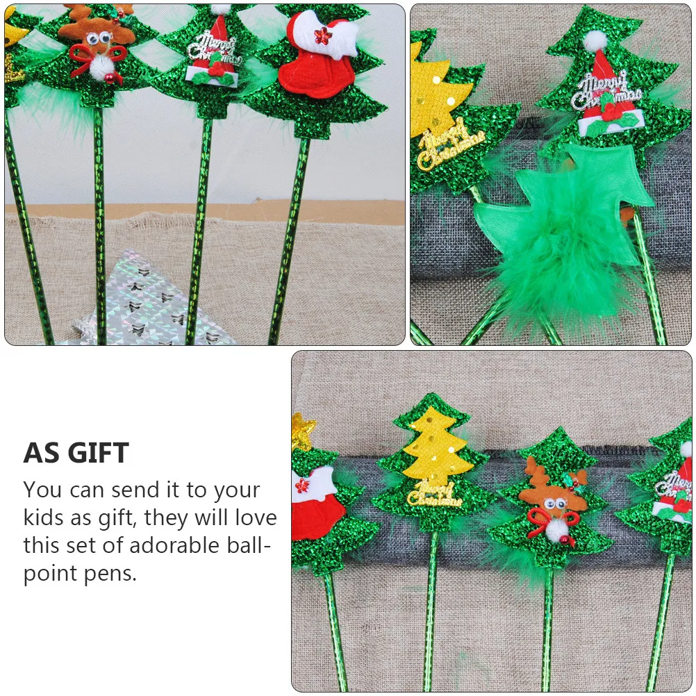 4Pcs Christmas Ballpoint Pens Cartoon Resin Decorative Lightweight Writing Accessories for Office School
4Pcs Christmas Ballpoint Pens Cartoon Resin Decorative Lightweight Writing Accessories for Office School