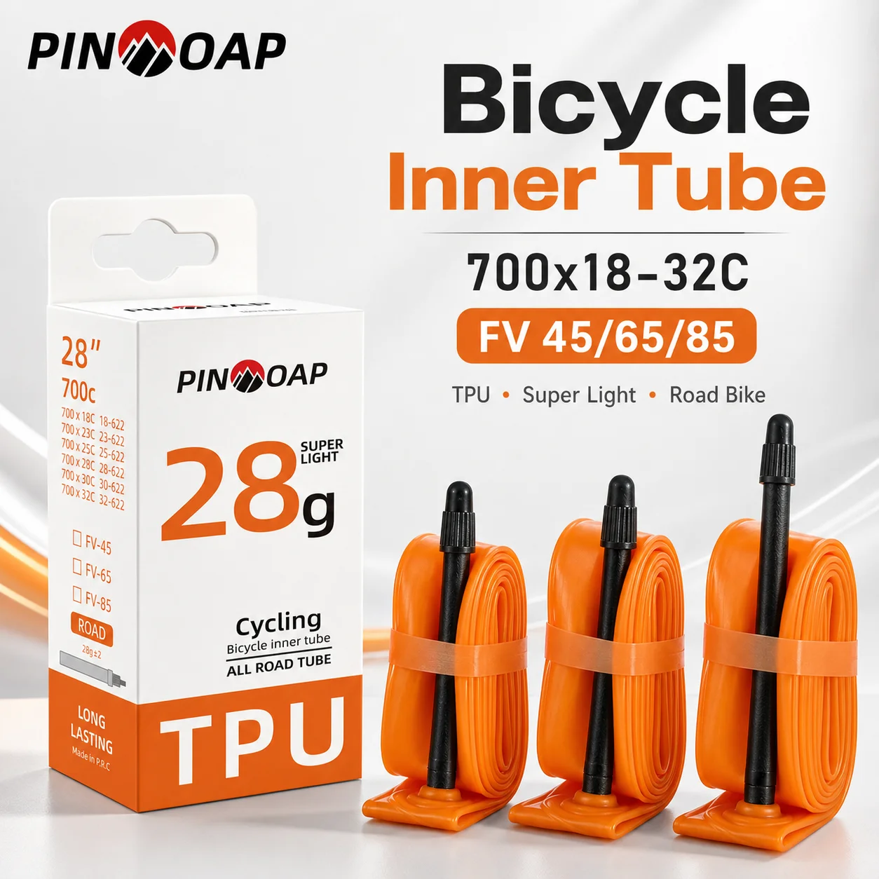 PINMOAP 1/2/5/10/20PCS Road Bicycle Inner Tube Ultra Light And Durable TPU Tire Replacement Parts For Outdoor Cycling Inner Tube
PINMOAP 1/2/5/10/20PCS Road Bicycle Inner Tube Ultra Light And Durable TPU Tire Replacement Parts For Outdoor Cycling Inner Tube
