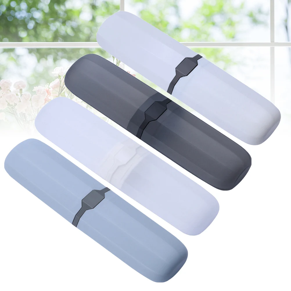 4pcs Toothbrush Portable Case for Travel Plastic Toothbrush Storage Case Storage Tube Durable Lightweight Reliable Easy Wash
4pcs Toothbrush Portable Case for Travel Plastic Toothbrush Storage Case Storage Tube Durable Lightweight Reliable Easy Wash