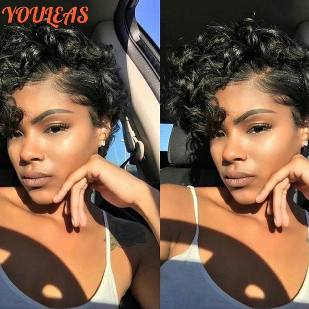 Natural Black Color Pixie Cut Short Bob Deep Wave Human Hair Wigs 13x4 Transparent Lace Front Wigs Preplucked Ready To Wear
Natural Black Color Pixie Cut Short Bob Deep Wave Human Hair Wigs 13x4 Transparent Lace Front Wigs Preplucked Ready To Wear