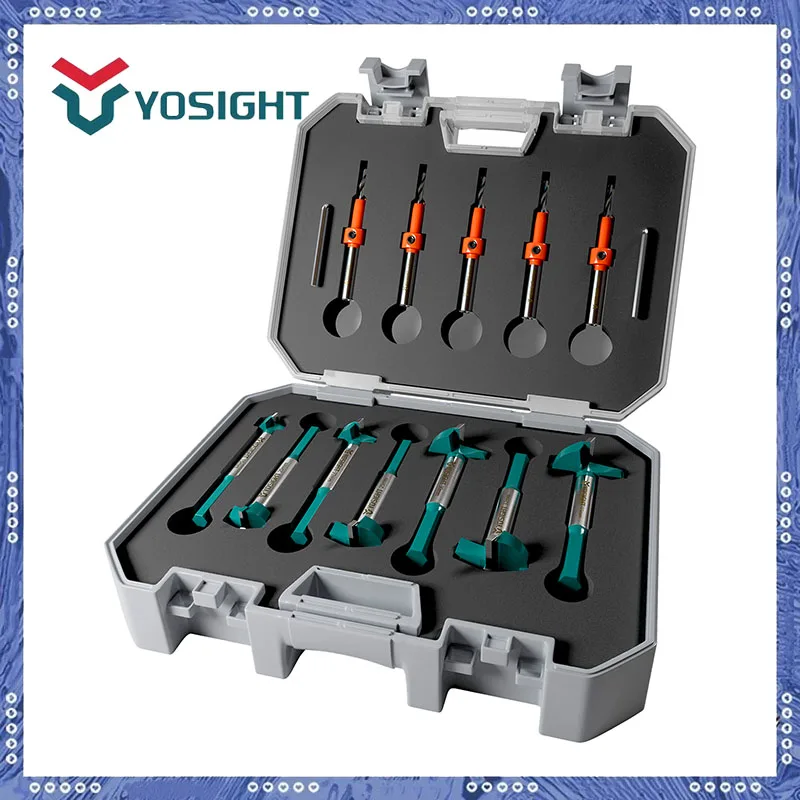 12pcs Drill Set Includes Countersink and Forstner Bits for Versatile Drilling in Wood, Metal, and Stainless Steel Applications
12pcs Drill Set Includes Countersink and Forstner Bits for Versatile Drilling in Wood, Metal, and Stainless Steel Applications