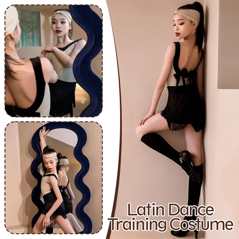 Костюм для латиноамериканских танцев для девочек: топ и юбка с бахромой, с повязкой для волос, для самбы, танго, соревнований, тренировок и выступлений на сцене
Костюм для латиноамериканских танцев для девочек: топ и юбка с бахромой, с повязкой для волос, для самбы, танго, соревнований, тренировок и выступлений на сцене
