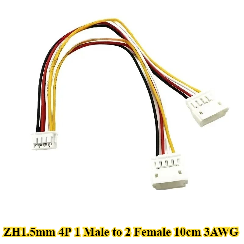 5Pcs/lot ZH1.5mm 1 Male Head to 2 Female Head 2P/3P/4P Terminal Wire Length 10cm 32AWG Electronic Wire Connector
5Pcs/lot ZH1.5mm 1 Male Head to 2 Female Head 2P/3P/4P Terminal Wire Length 10cm 32AWG Electronic Wire Connector