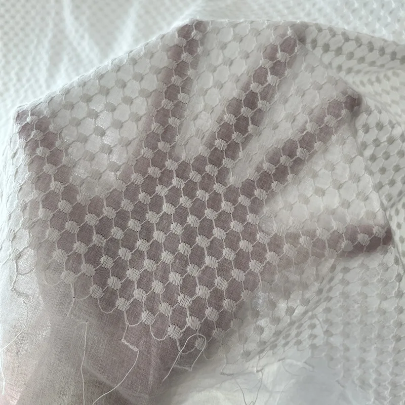 New cotton lace embroidered polka dot fabric for dress shirt headgear curtain DIY sewing accessories fabric
New cotton lace embroidered polka dot fabric for dress shirt headgear curtain DIY sewing accessories fabric