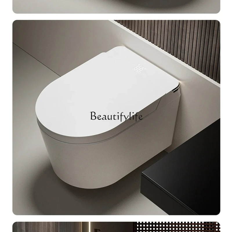 Wall-mounted floating smart toilet Fully automatic household integrated wall toilet
Wall-mounted floating smart toilet Fully automatic household integrated wall toilet