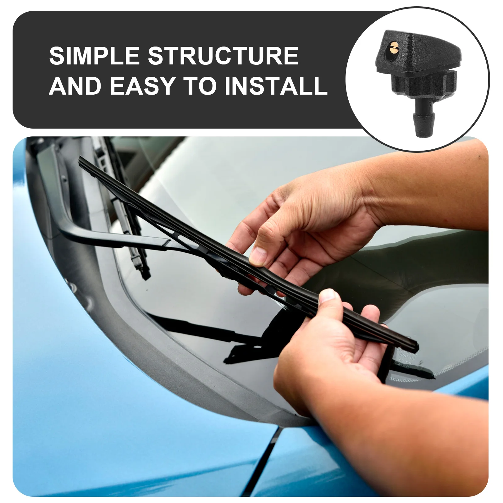 2Pcs Car Windshield Washer Nozzle Fanshaped Spray Jet Adjustable Angle Front Window Washer Nozzles Replacement Auto Supplies
2Pcs Car Windshield Washer Nozzle Fanshaped Spray Jet Adjustable Angle Front Window Washer Nozzles Replacement Auto Supplies
